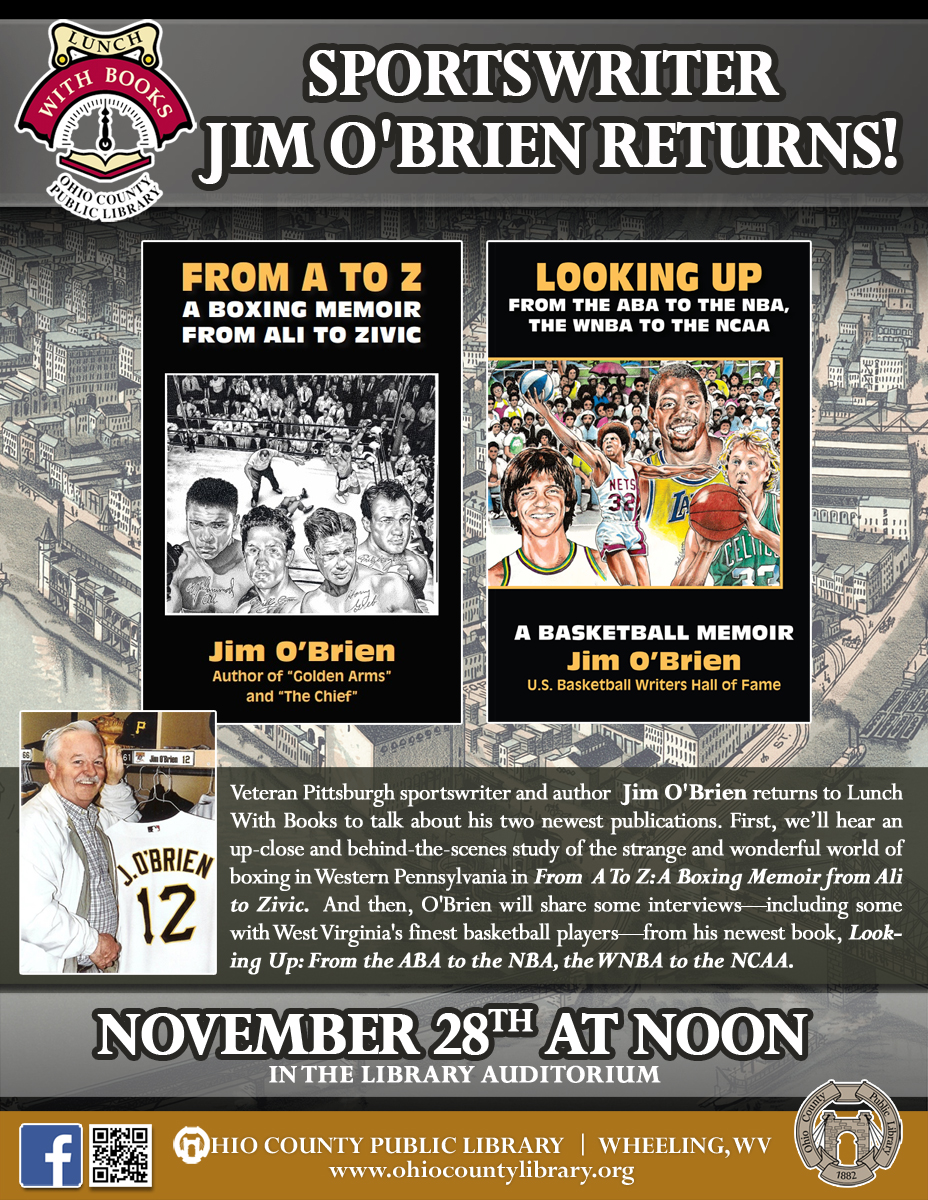 Lunch With Books: November 28, 2017 at noon - Sportswriter Jim O'Brien Returns