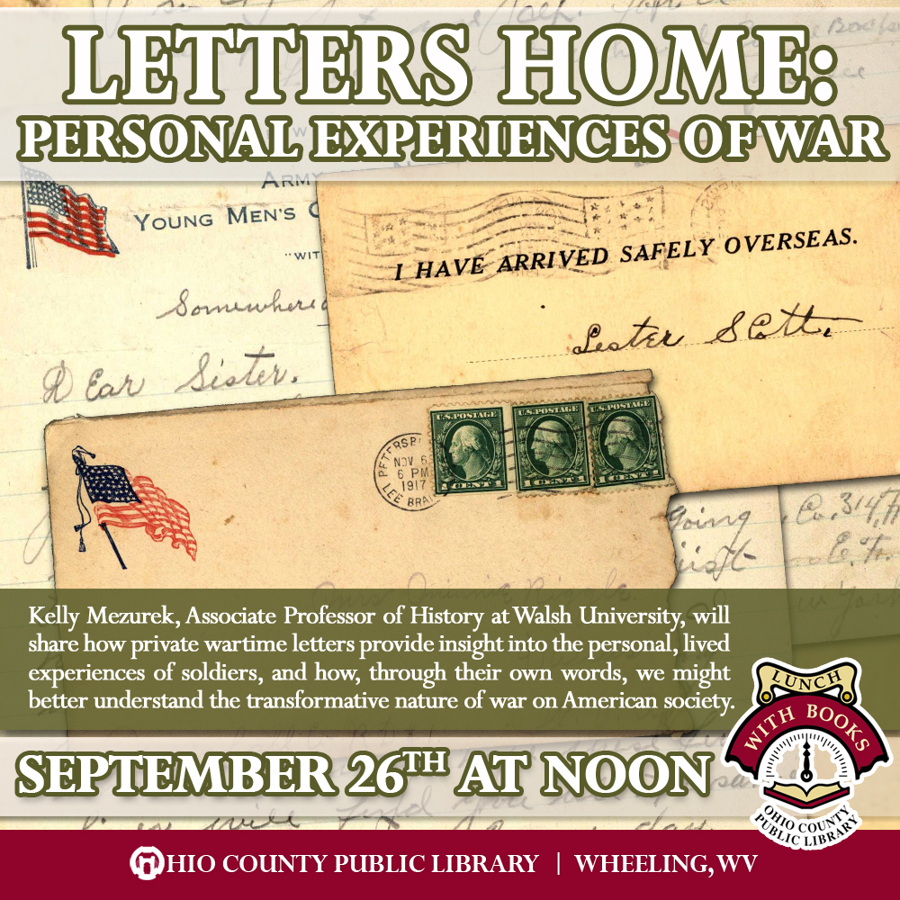 Lunch With Books: Letters Home - Personal Experiences of War - September 26, 2017
