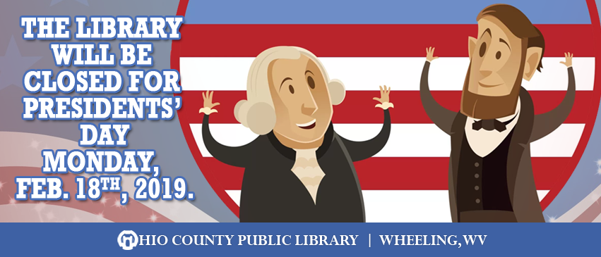 OCPL Closed for Presidents Day, Monday, February 18, 2019