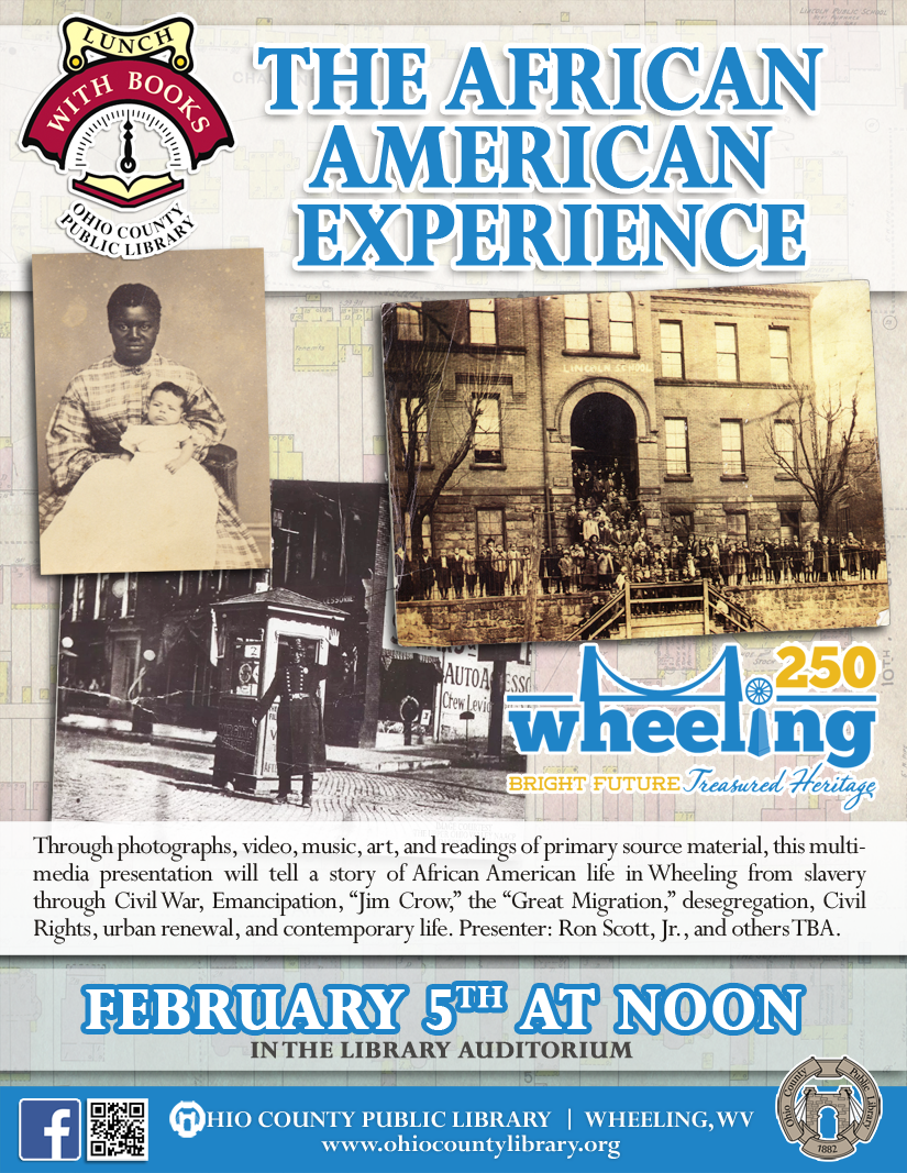 Lunch With Books: Feb. 5, at noon - Whg 250: The African American Experience