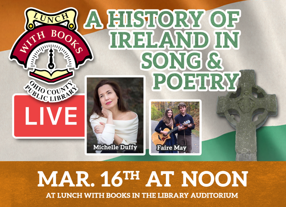 LUNCH WITH BOOKS LIVESTREAM: A History of Ireland in Songs & Poetry