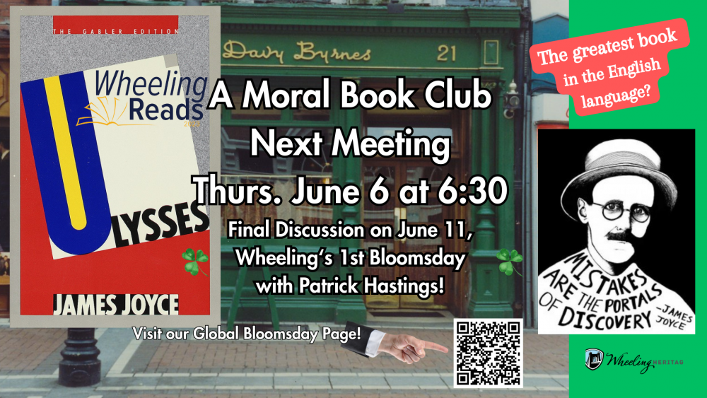 Wheeling Reads Ulysses - A Moral Book Club - Meeting 4