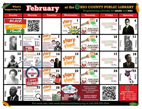 February 2023 OCPL Program Calendar Now Available! 