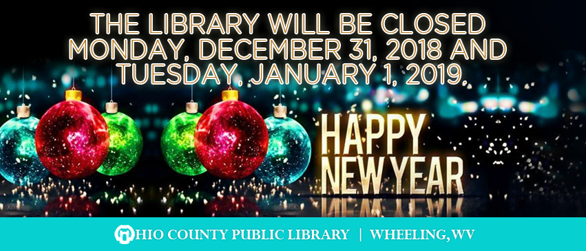 OCPL Closed for New Year's Eve and New Year's Day, 2018