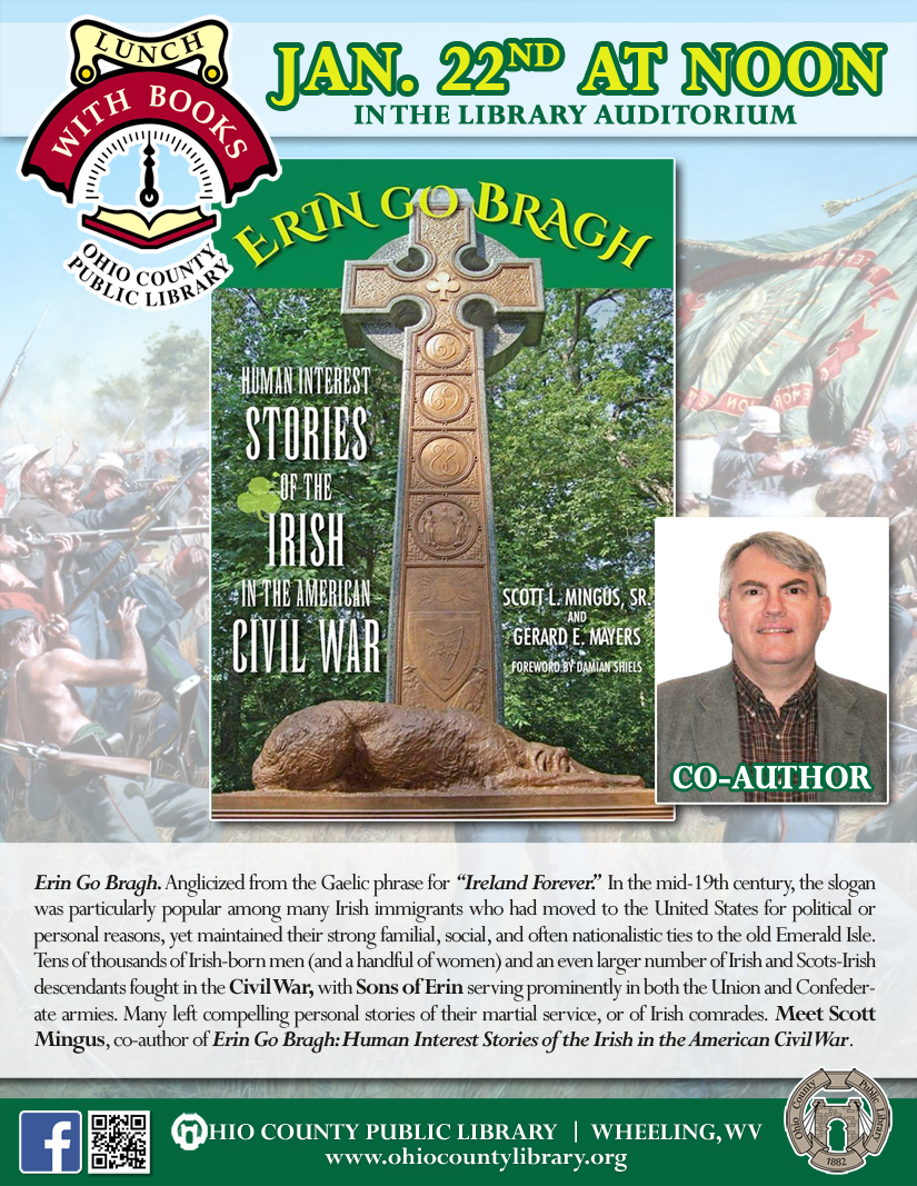 Lunch With Books: Jan. 22, at noon - Erin Go Bragh with Scott Mingus