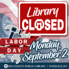 Library Closed September 2nd for Labor Day