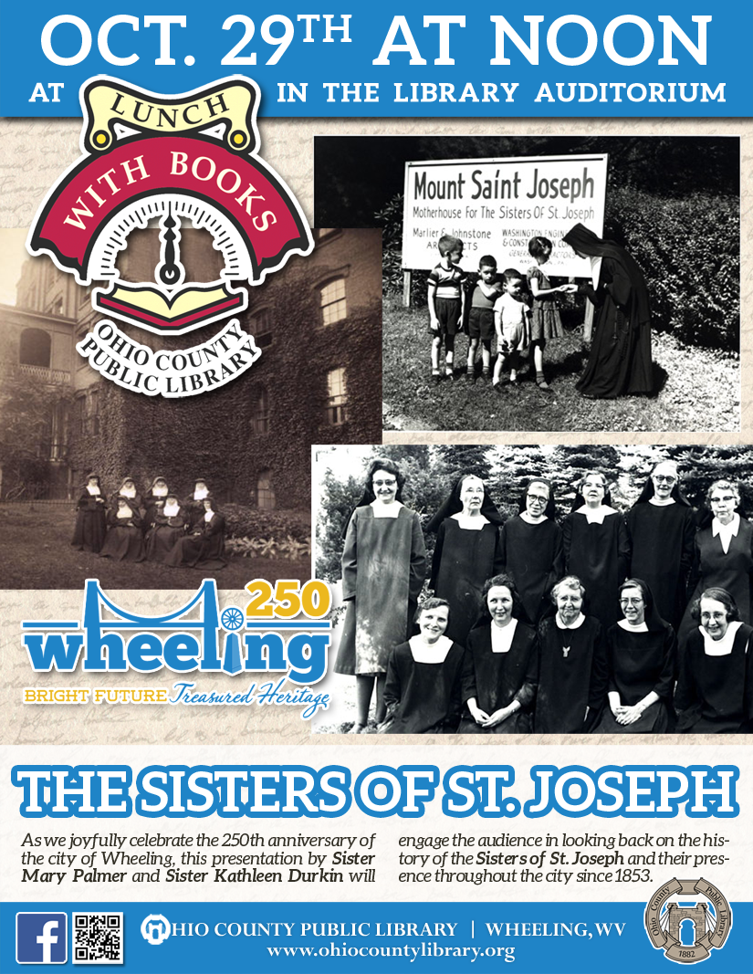 Lunch With Books: October 29 at noon - Wheeling 250 Series - The Sisters of St. Joseph in Wheeling