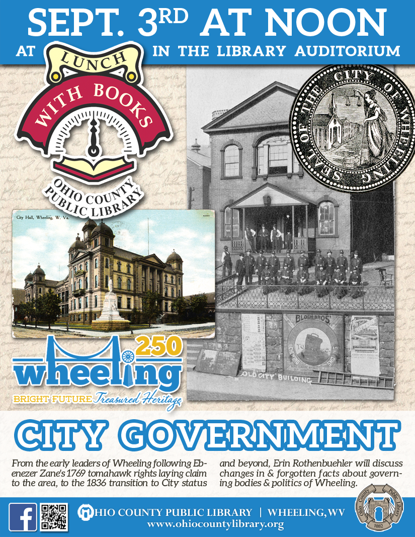 Lunch With Books: September 3 at noon - Wheeling 250 - City Government