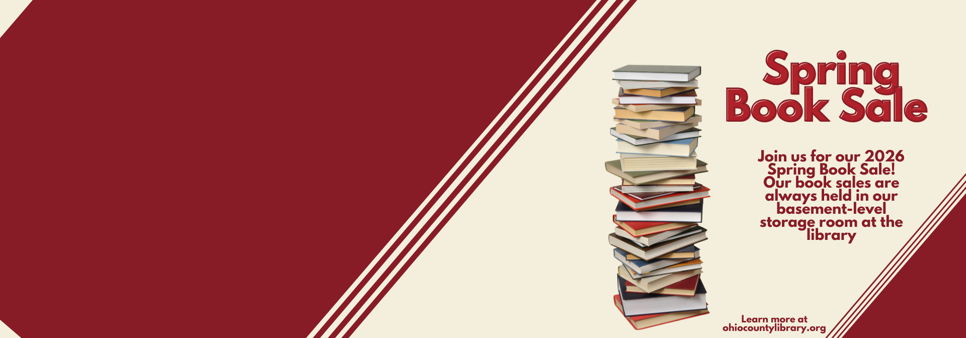 The Spring Book Sale is Coming Soon!