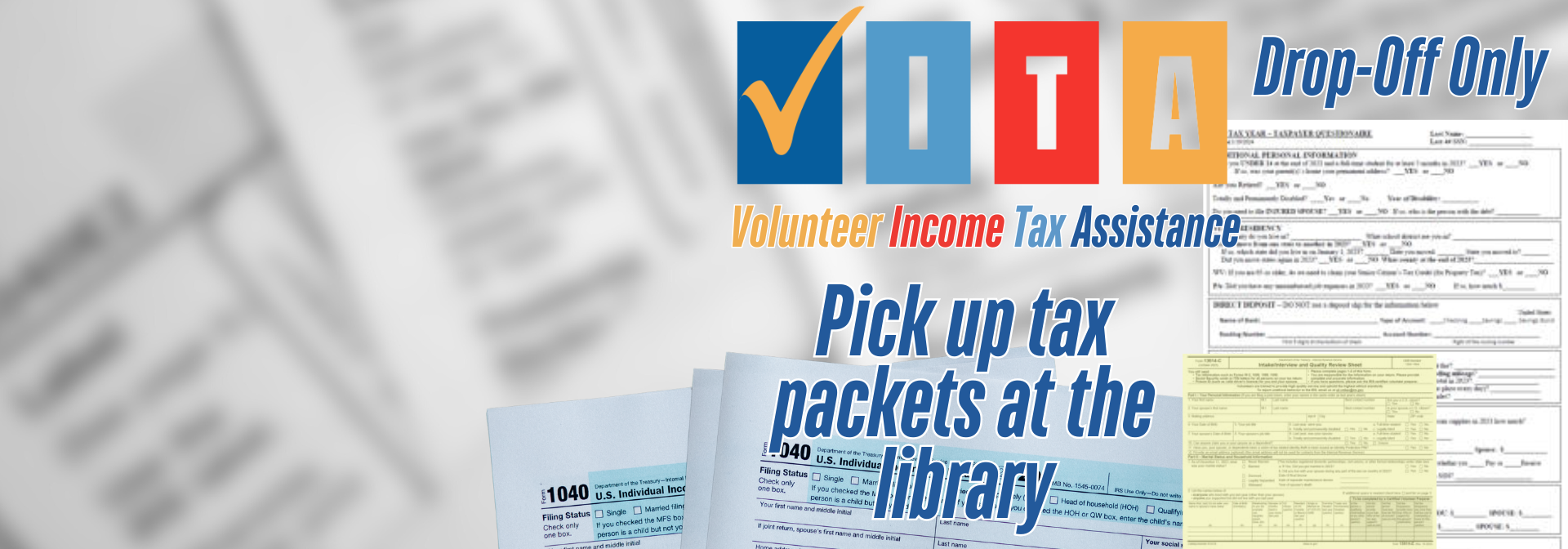 Get your taxes done with VITA at the library!