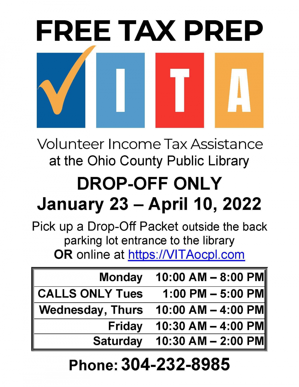 VITA Tax Assistance Program for 2023