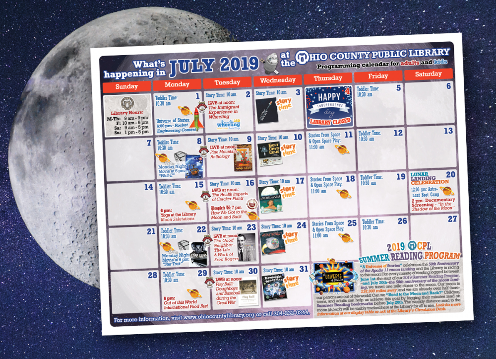 July 2019 OCPL Programming Calendar Available
