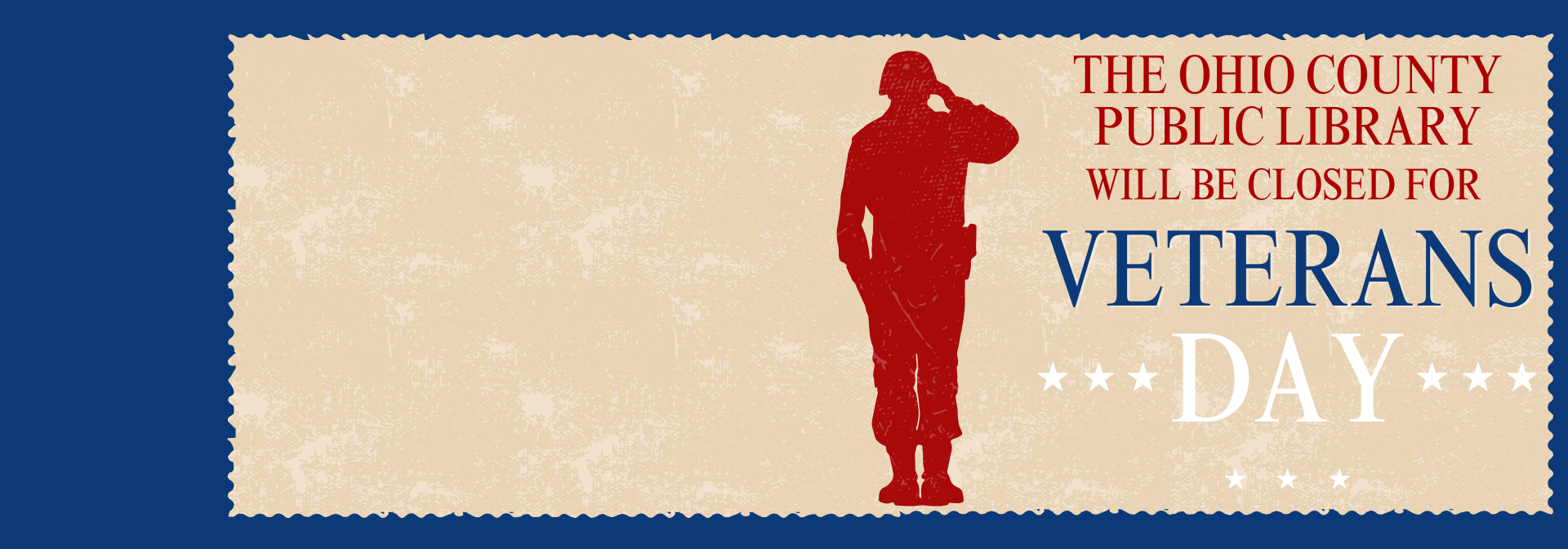 OCPL Closed Tuesday, Nov. 11th